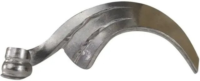 FeNau Leichtbarockblatt aus Stahl in Silber, hell poliert, Breite: 2,7 cm, Höhe: 75 mm, Stärke: 2,0 mm - Bild 1