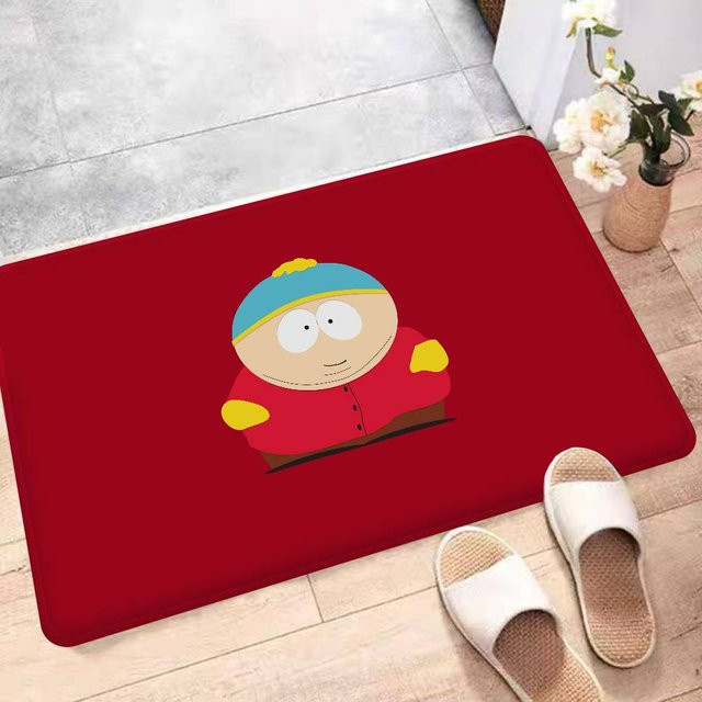 Miniso Fußmatte im Cartoon-Stil, rutschfest und weich, Farbe: Rot, B/T: 60 x 40 cm - Bild 1