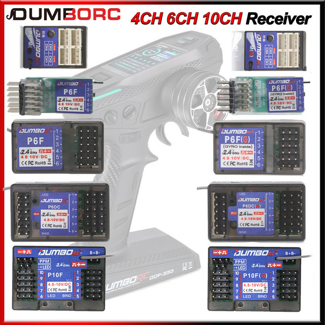 DUMBORC Empfänger, 4,8-10V Spannung, Rückkehr für X6 DDF-350 Sender - Bild 1