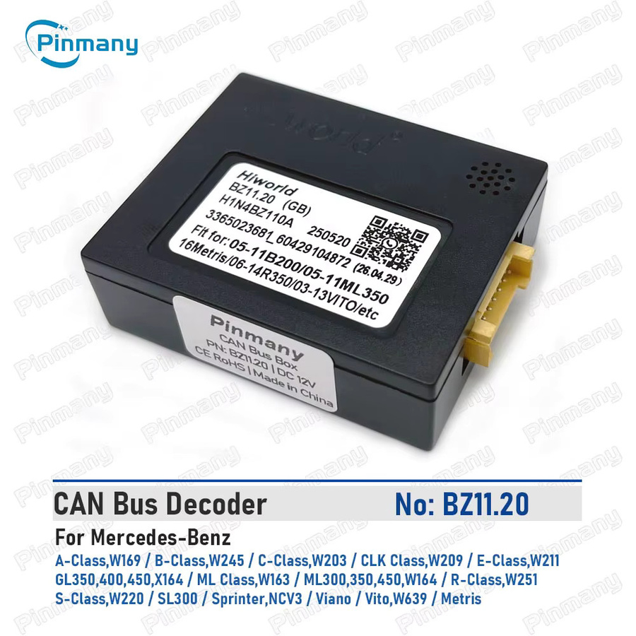 CAN-Bus-Decoder BZ11 von pinmany in Schwarz für Mercedes-Benz A B C E R S CLK ML GL Sprinter Viano Vito Metris - Bild 2