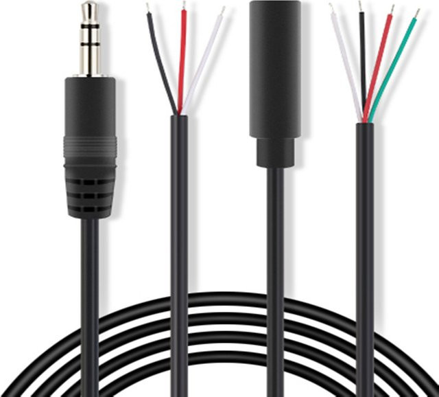 ZSDZFYLLK 3,5mm Klinkenstecker und Buchse Mono/Stereo DIY Audio Reparatur Set für Kopfhörer und Kabel in Schwarz - Bild 1