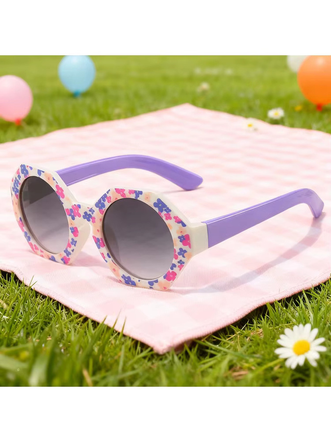 ZUXUB Sonnenbrille Kinder, hexagonal, Vollrand, Kunststoff, multicolour - Bild 2