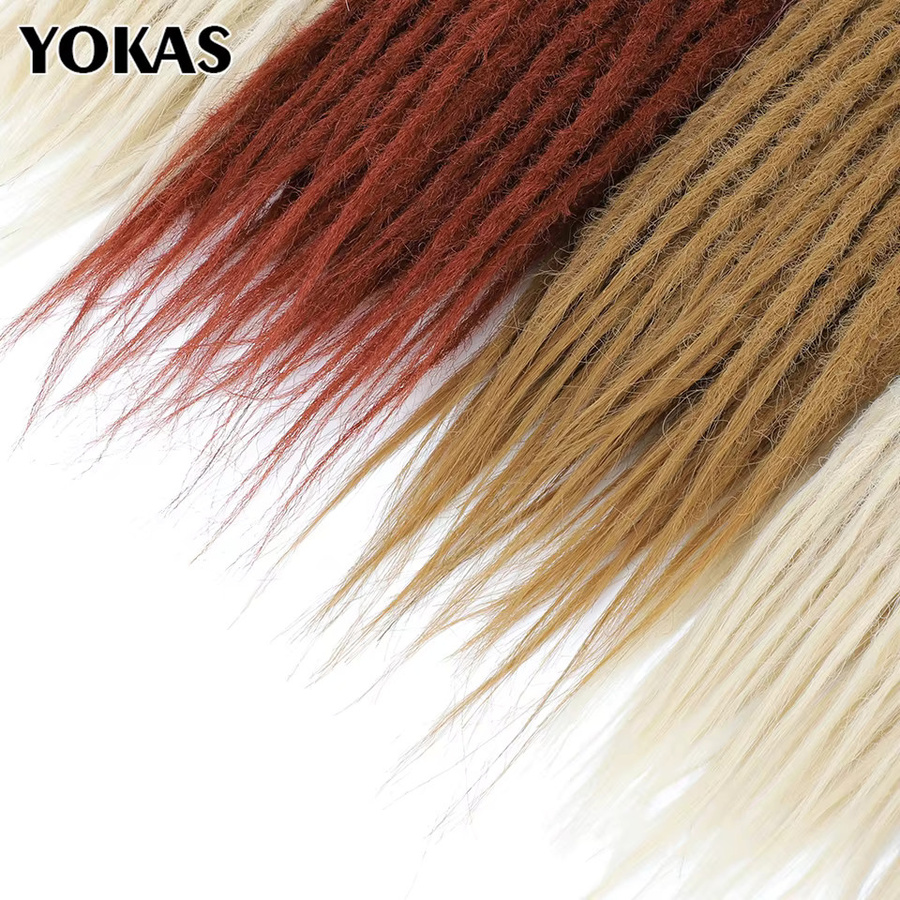 YOKAS Dreadlock-Erweiterungen, synthetisch, handgefertigt, Damen - Bild 3