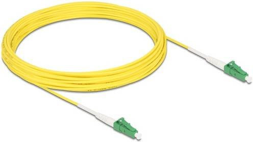Delock 83233 Glasfaser LWL Anschlusskabel Gelb, 10 m, 1x LC APC auf 1x LC APC, 9/125 µm Singlemode OS2 - Bild 1