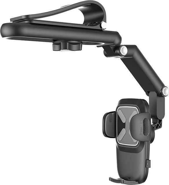 Multifunktionaler Autotelefonhalter mit Sonnenblende, drehbarer Handyhalter für das Auto und Zuhause in Schwarz und Grün - Bild 1