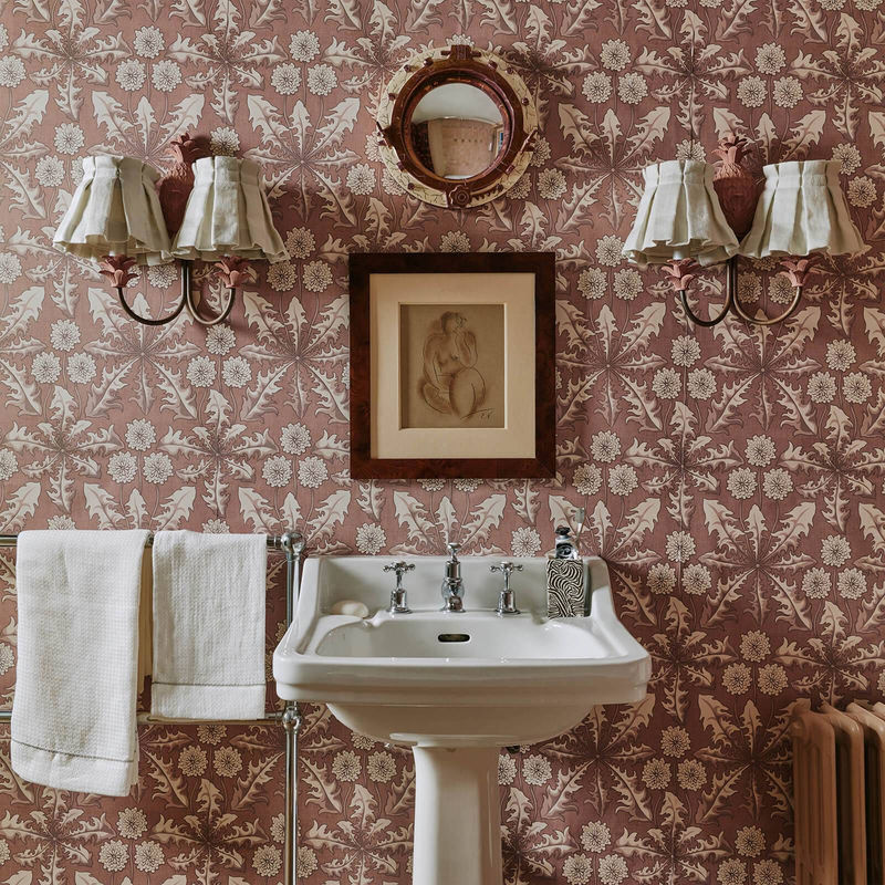 House of Hackney Tapete Taraxa Cosmos in Pink mit floralem Botanical-Design aus Vlies - Bild 3