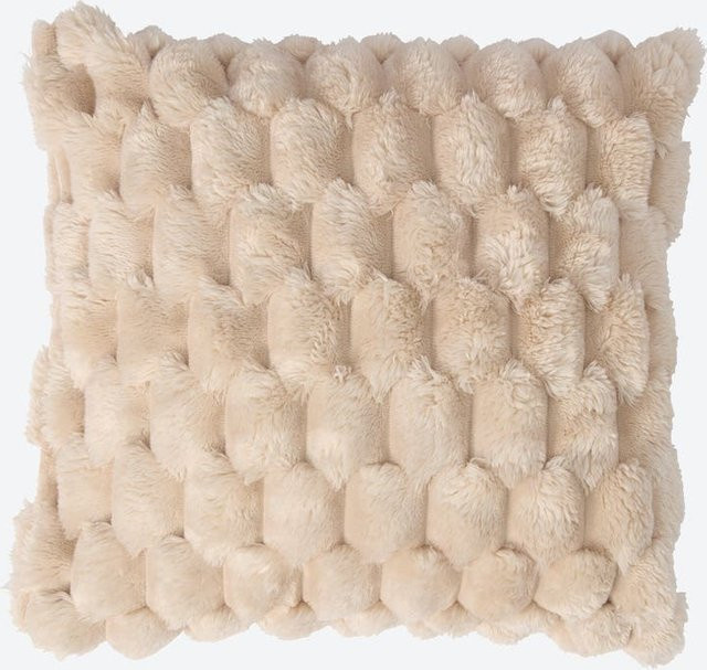 NKD Kissenhülle aus Samt in Beige mit Reißverschluss, B/T/H: 40 x 40 x 1 cm - Bild 1