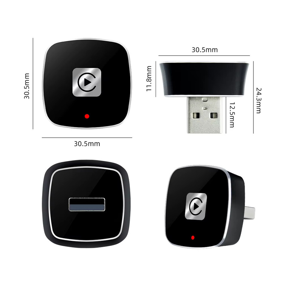 Kebidumei 2in1 Wireless CarPlay und Android Auto Adapter in Schwarz - Bild 3