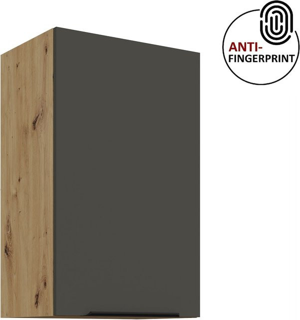 Küchen Hängeschrank ARIA in Anthrazit matt mit Anti-Fingerprint-Beschichtung, Breite: 45 cm - Bild 1