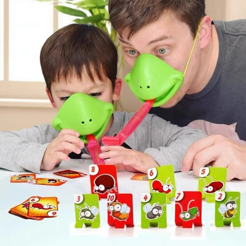 soulbao Frosch- und Eidechsen-Maske, Leckkarten-Spielzeug - Bild 2