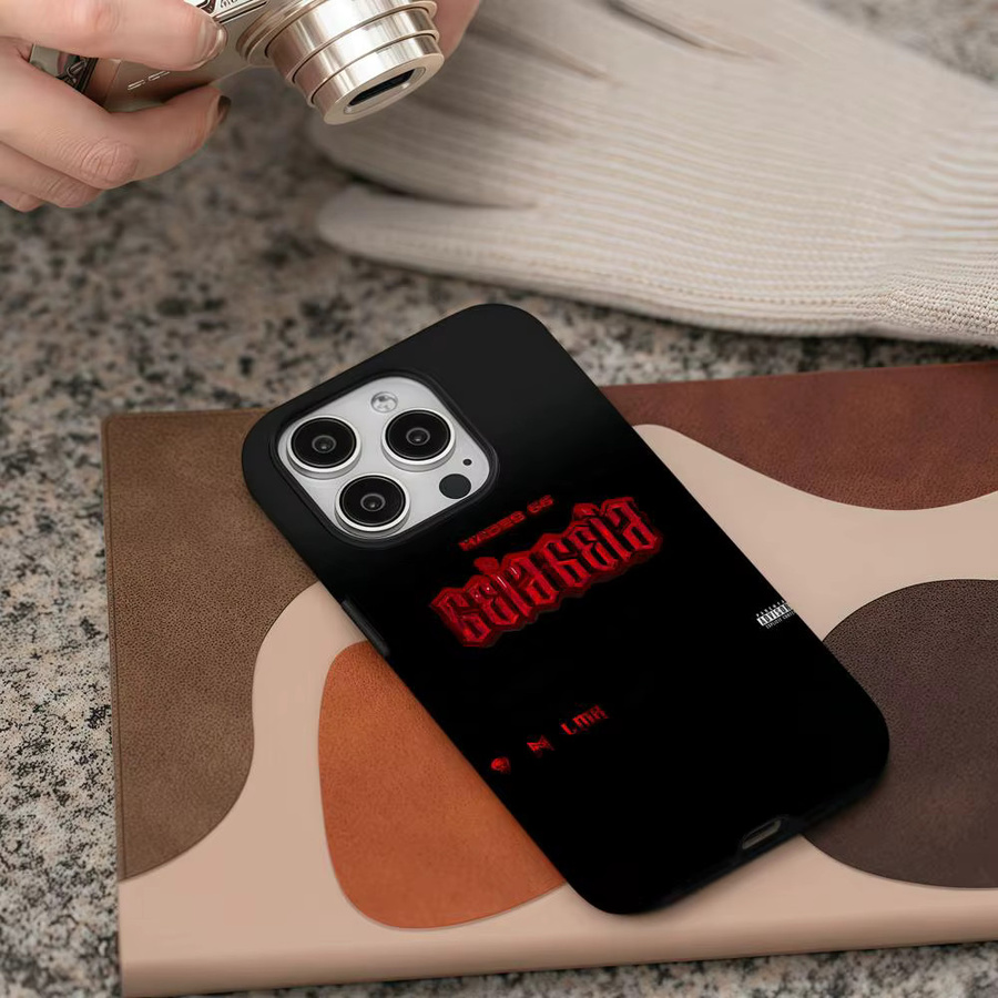 H-Hades Handyhülle für iPhone 17 16 15 14 13 12 Pro Max Plus mit glänzender HD-Doppelschicht-Flüssighartschale in Schwarz und Weiß - Bild 4