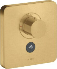 Hansgrohe ShowerSelect HF UP-THM Duschset mit Thermostat und SoftClean in gebürstetem Gold - Bild 1