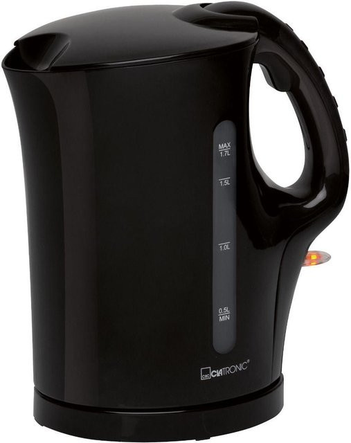Clatronic Wasserkocher WK 3819 Schwarz mit Kalkfilter und Abschaltautomatik aus Edelstahl und Kunststoff - Bild 1