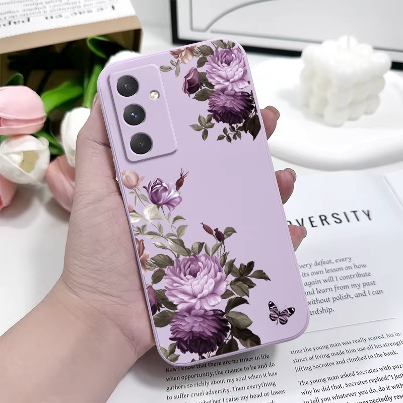 Handyhülle mit Pfingstrose Blüten für Samsung Galaxy A-Serie (A17 A56 A55 A35 A25 A15 A16 A06 A05 A05S A54 A34 A24 A14 A04 A04S A04E) 4G 5G in Grün - Bild 2
