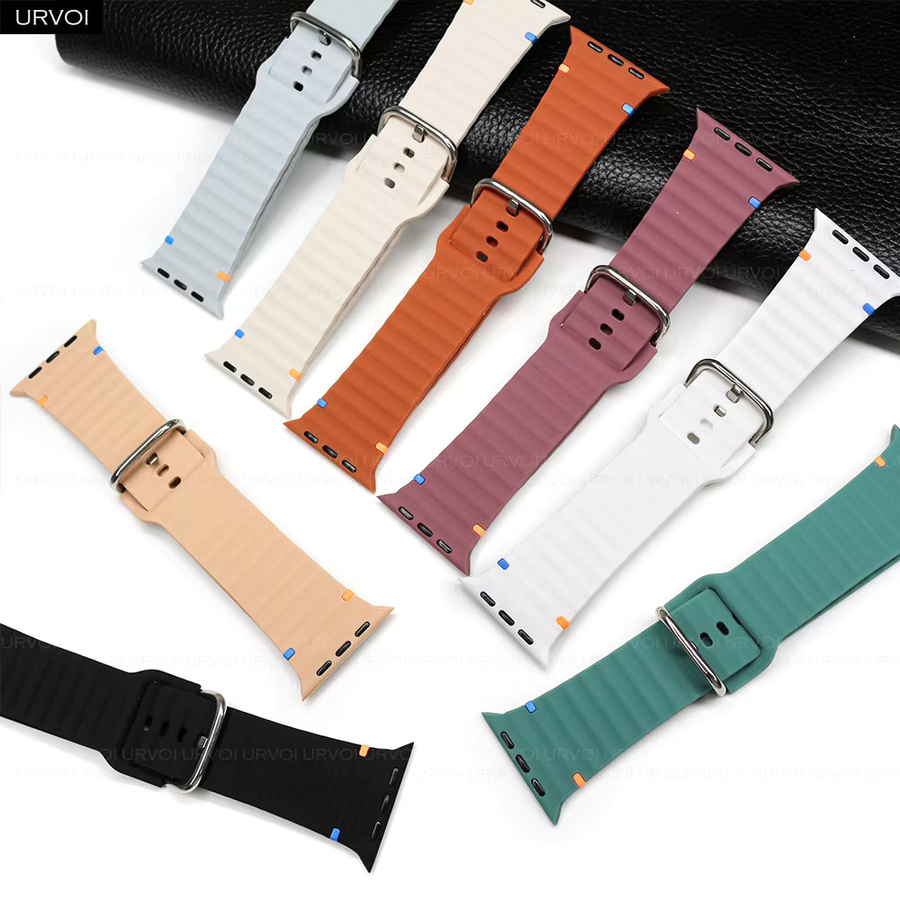 URVOI Uhrenarmband Silikon, Unisex, 46 49 mm - Bild 1