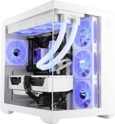 CSL Computer Gaming PC M12620H in Weiß mit AMD Ryzen 5 9600X, 32GB RAM, 1000GB SSD und AMD Radeon RX 9070 16GB GDDR6, Windows 11 Home - Bild 1