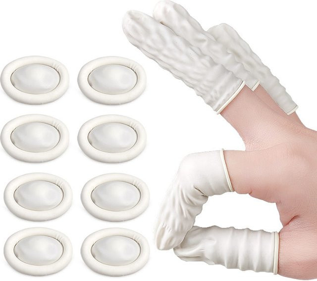 Fingerpads Einweg-Latex-Gummi, Unisex, 50/100 Stück - Bild 1
