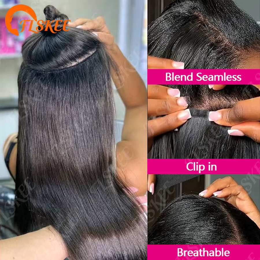 PAPYON Clip-in-Haarverlängerungen aus 100 % Echthaar, 120 g - Bild 4