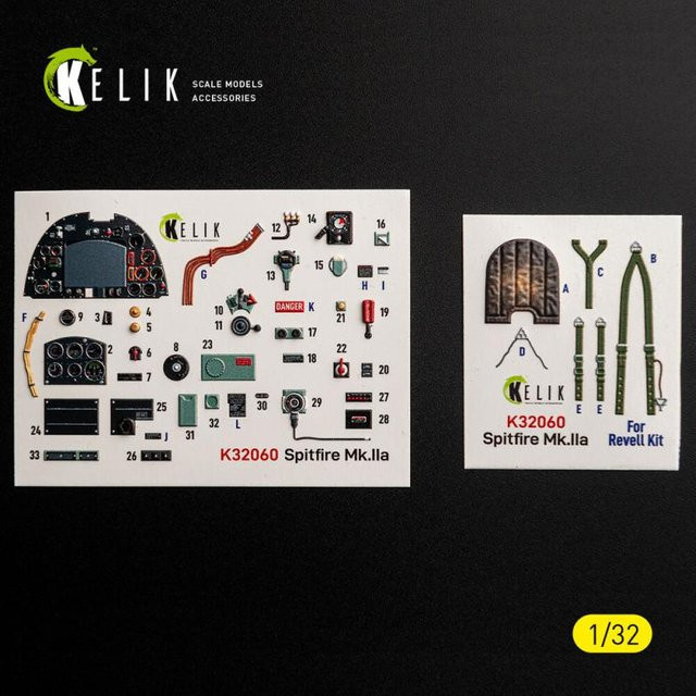 Revell Spitfire Mk.IIa - Interior 3D-Decals - Bild 1