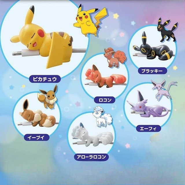 Bandai Anti-Bruch-Schutzhülle für Ladekabel im Pokemon-Cartoon-Stil - Bild 1
