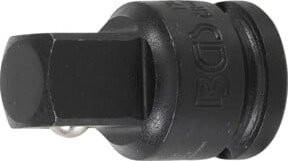 BGS Kraft-Steckschlüssel-Adapter aus Chrom-Molybdän-Stahl mit Innenvierkant 10 mm (3/8 Zoll) und Außenvierkant 12,5 mm (1/2 Zoll) - Bild 1