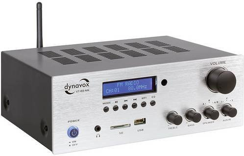 Dynavox VT-80 MK Stereo-Verstärker mit Bluetooth und USB-C in Weiß und Silber - Bild 1