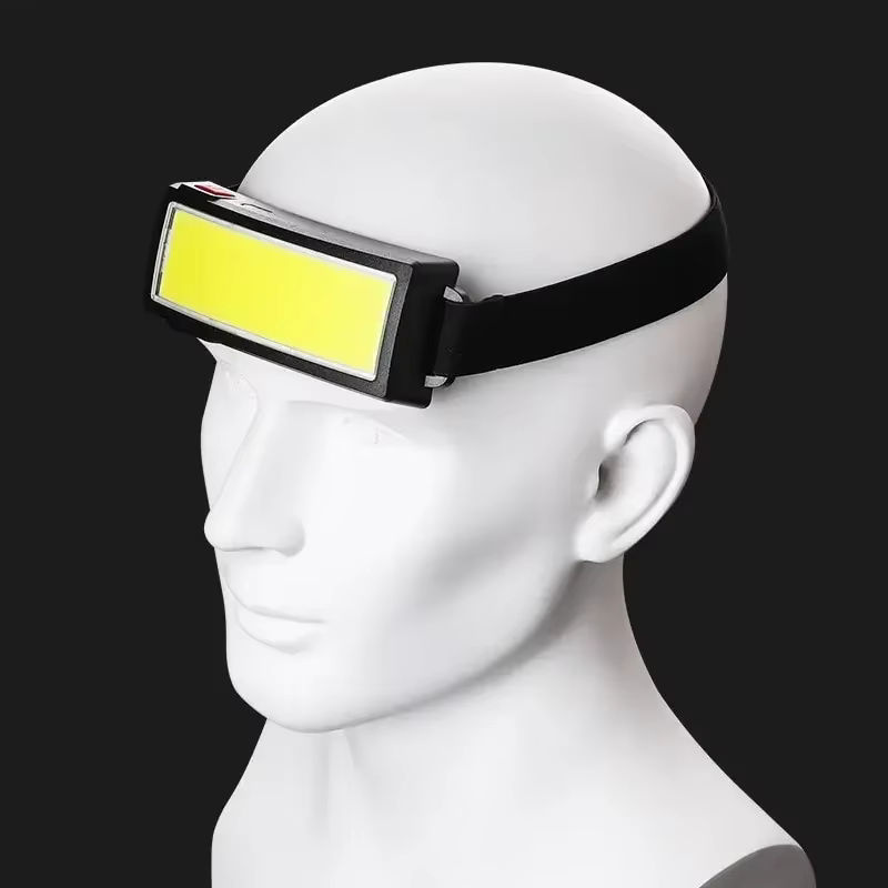 ESMARTER COB Tragbarer LED Scheinwerfer Schwarz mit USB-Akku für Outdoor, Camping, Angeln und Klettern - Bild 6
