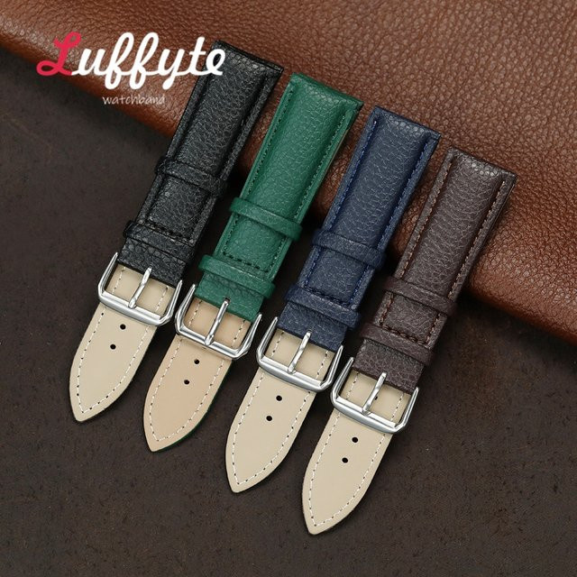 luffyte Uhrenarmband PU Leder, Litschi Muster, Unisex - Bild 1