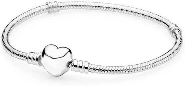 Armband 925 Silber, Herz Schlange, Blume Baum, Damen, 21cm - Bild 1