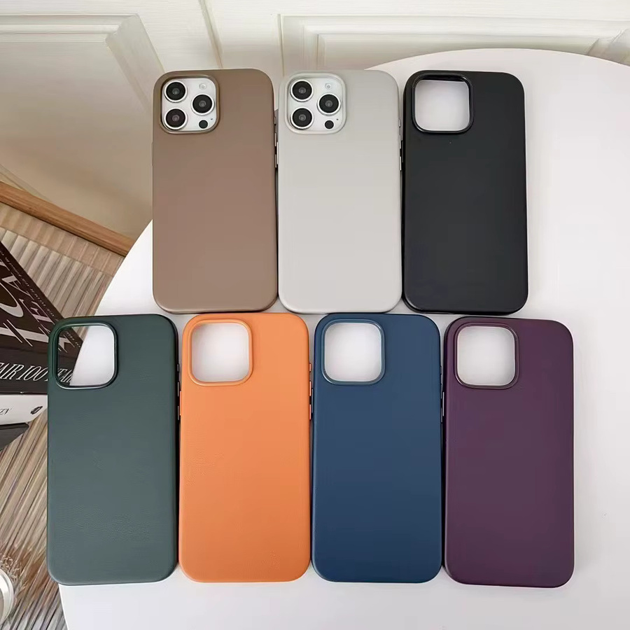 Apple Original MagSafe Lederhülle für iPhone 16, 15, 14 und 13 Pro Max in Blau und Multicolour mit magnetischer Abdeckung für kabelloses Laden - Bild 2