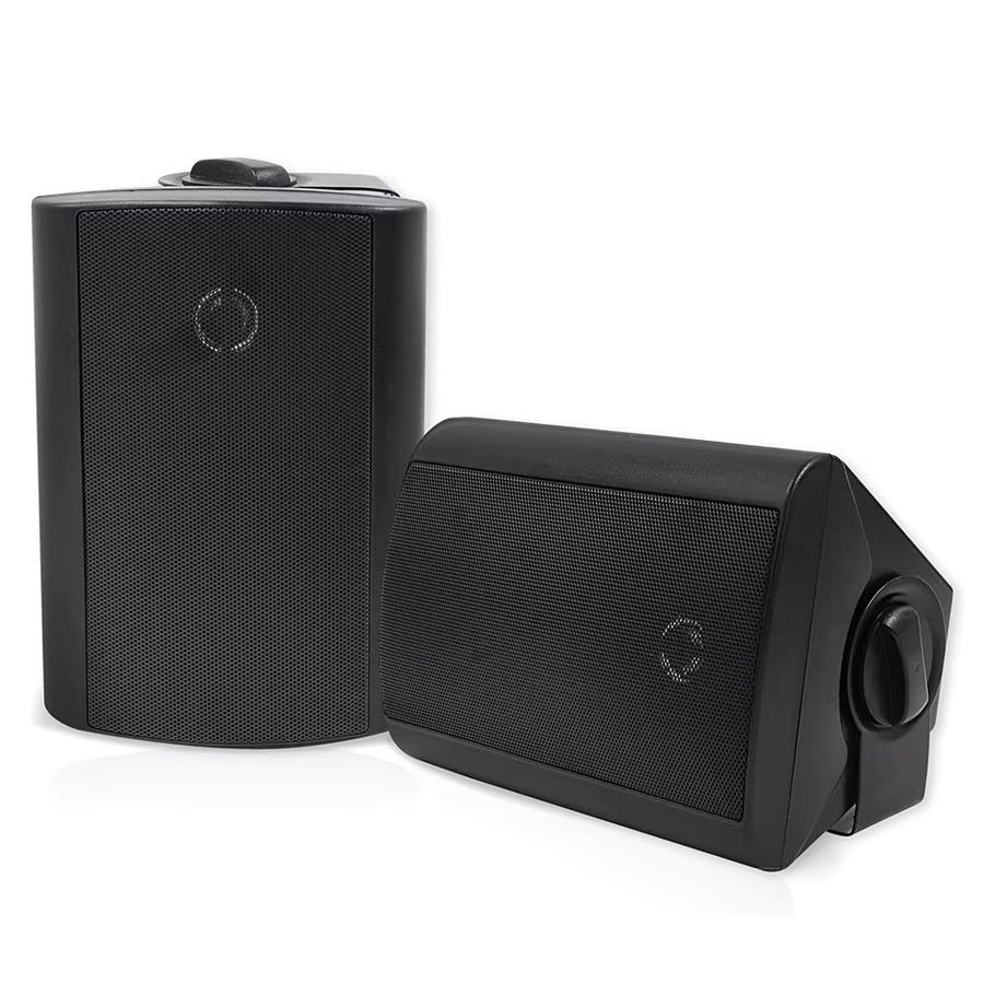 Herdio 4 Zoll Outdoor-Lautsprecher 200W Passiv, Wasserdicht mit Starkem Bass und Stereo-Abdeckung, Schwarz - Bild 6