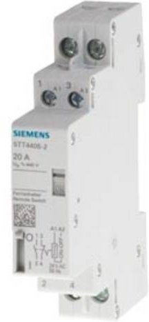Siemens Fernschalter Hutschiene 5TT4411-5 mit 1 Schließer 400V 20A in Weiß - Bild 1