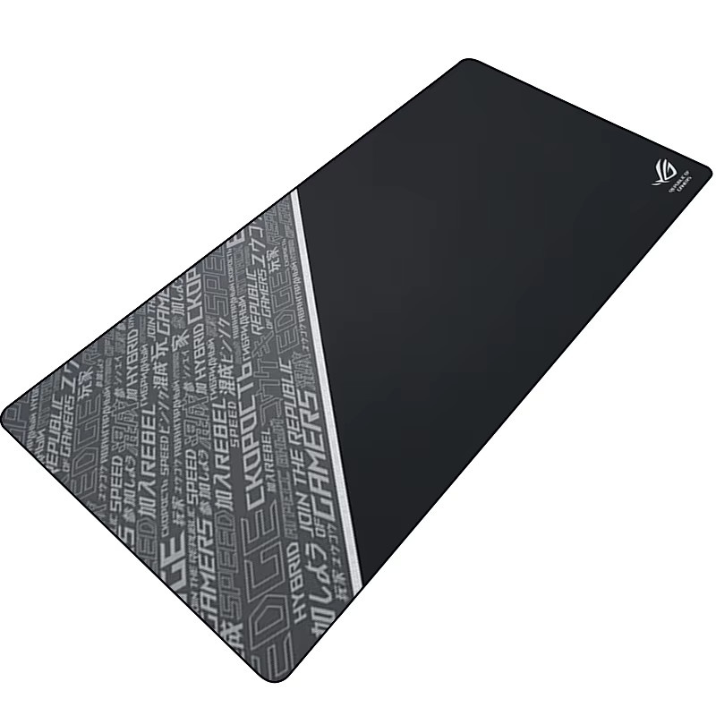 Asus ROG Gaming-Mauspad XXL Schreibtischunterlage in Schwarz aus Naturkautschuk mit genähtem Rand - Bild 2