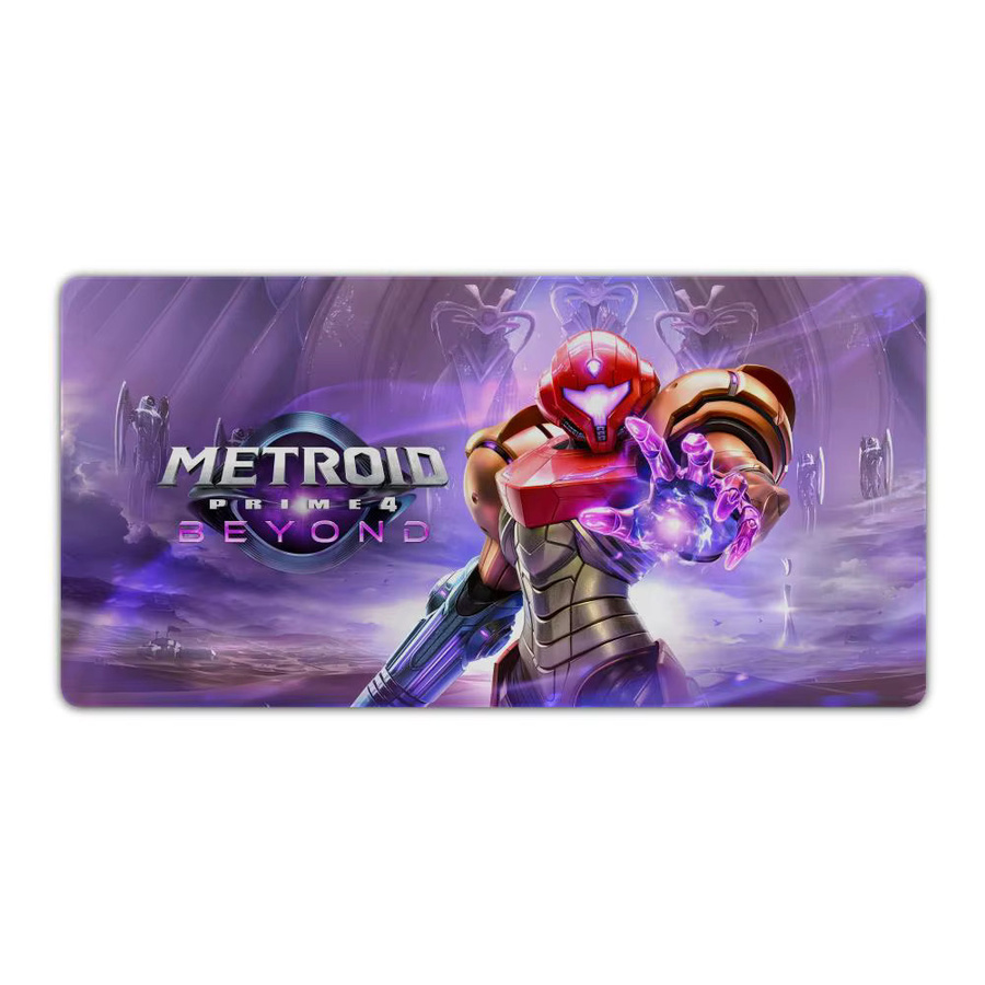 M-Metroid Prime 4 Beyond Mouse Pad XXL Gamer Deskmat mit HD Art Design, Schwarz/Mehrfarbig, B/T: 90 x 40 cm - Bild 5