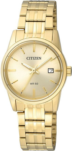 Citizen Armbanduhr, Quarz, Edelstahl, Gold, 27 mm, Damen - Bild 1