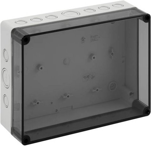 Spelsberg Universal-Gehäuse TK PC 2518-8f-tm aus Kunststoff in Grau, B/T/H: 25,4 x 18,0 x 8,4 cm - Bild 1