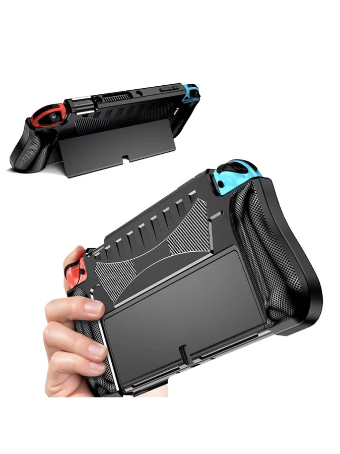 Mairuige Dockbare TPU-Schutzhülle für deine Nintendo Switch OLED in Schwarz oder Weiß - Bild 7