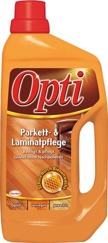 Opti Parkett- und Laminatpflege mit Bienenwachs und Orangenextrakt, 1 l - Bild 1