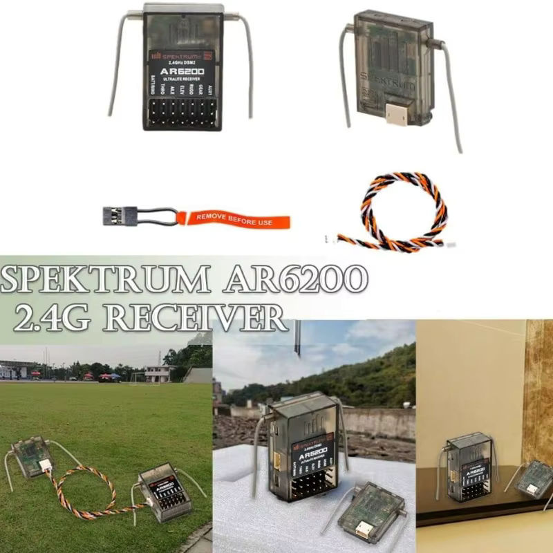 MKronRC AR6200 DSM2 6-Kanal-Empfänger mit Satelliten-Dual-Empfänger-Redundanz 10g ultraleicht - Bild 5
