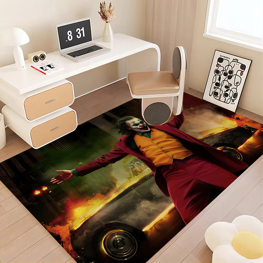 Joker Movie Room Mats rutschfester moderner Teppich in Multicolour für Wohnzimmer und Balkon - Bild 2