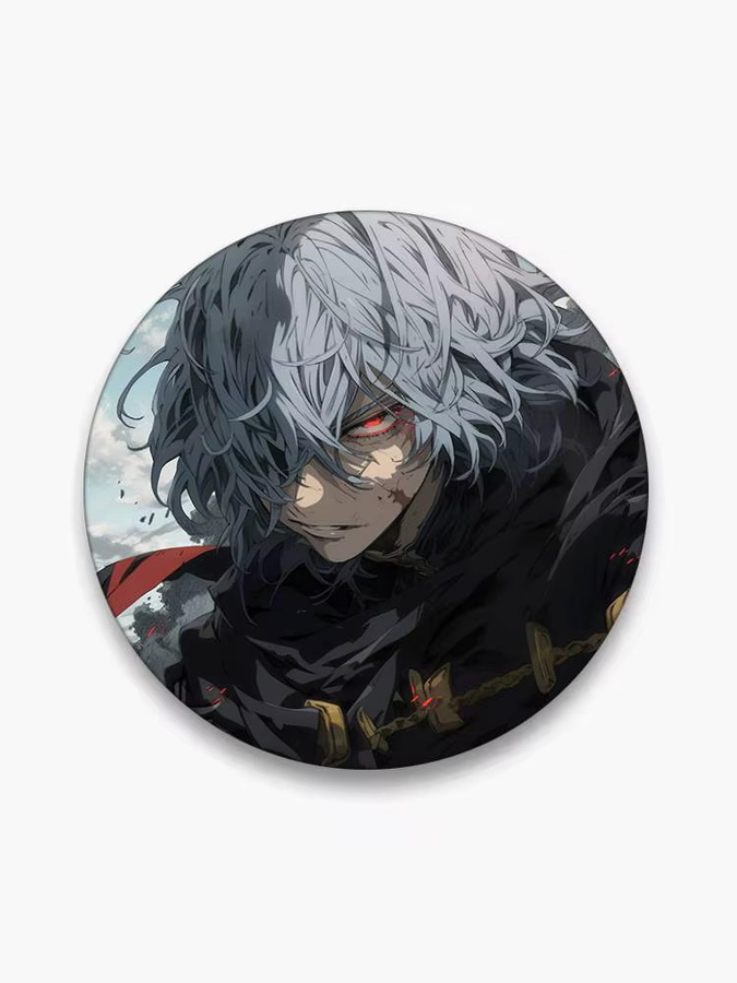 Brosche Anime T-Tomura Shigaraki, Emaille-Pin, Rund - Bild 5