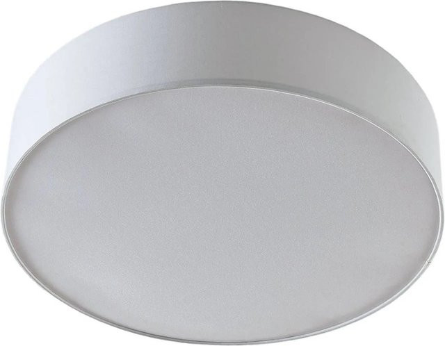 Lindby Deckenlampe Gordana Modern Weiß aus Textil 3-flammig E27 Rundform - Bild 1