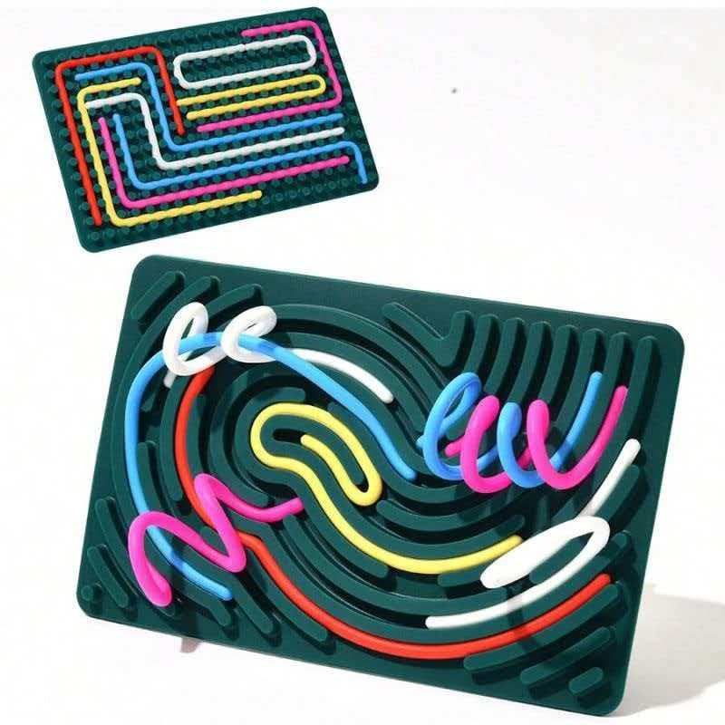 Sensorisches Aktivitätsbrett Silikon, Fidget Spielzeug, multicolour - Bild 2