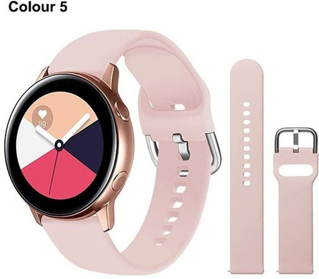 Uhrenarmband Silikon, rosa, Unisex - Bild 1