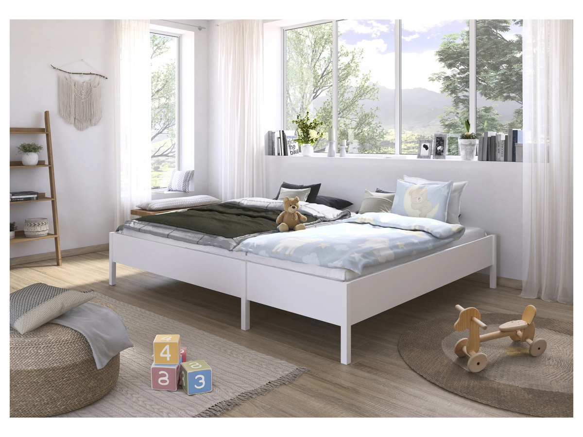 RAUCH ORANGE Mare Bett in Weiß mit Liegefläche 240 x 160 cm, Breite: 248 cm, Höhe: 44 cm - Bild 1