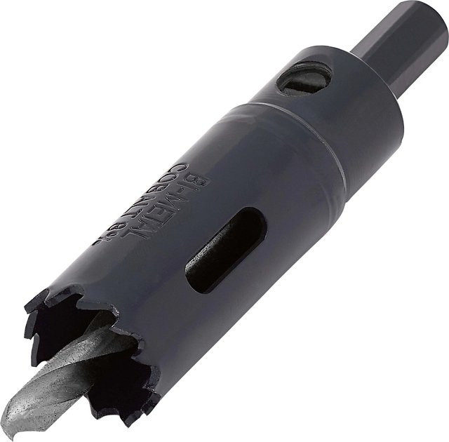 LUX-TOOLS Bi-Metall Lochsäge Professional aus Stahl in Schwarz mit Ø 19 mm - Bild 1