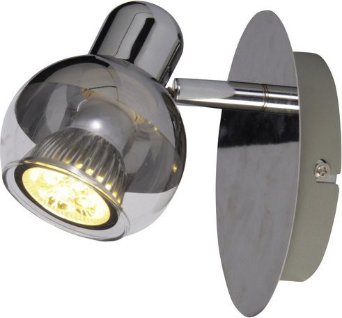 Näve Boccia Wand- und Deckenleuchte in Chrom mit warmweißem LED-Leuchtmittel (GU10) - Bild 2