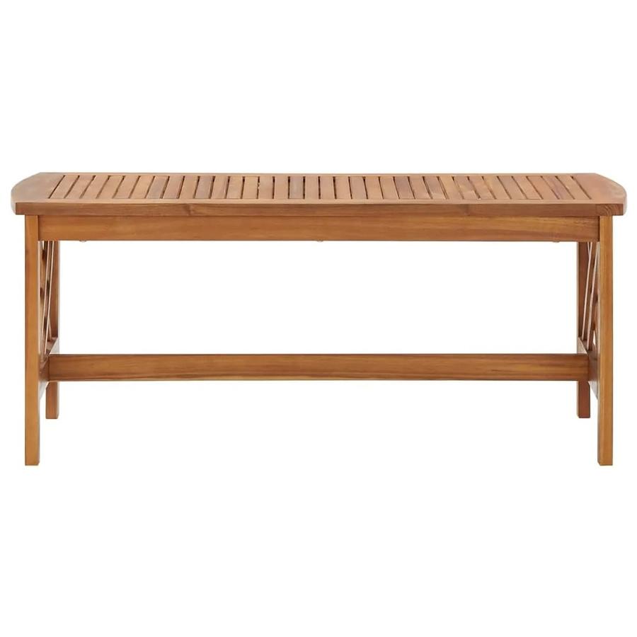 vidaXL Couchtisch aus Akazien-Massivholz in Braun, B/T/H: 102 x 50 x 43 cm - Bild 2