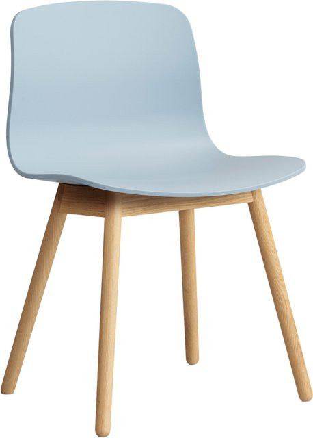 HAY About A Chair AAC 12 Esszimmerstuhl aus Polypropylen in Blau mit Eichengestell - Bild 1