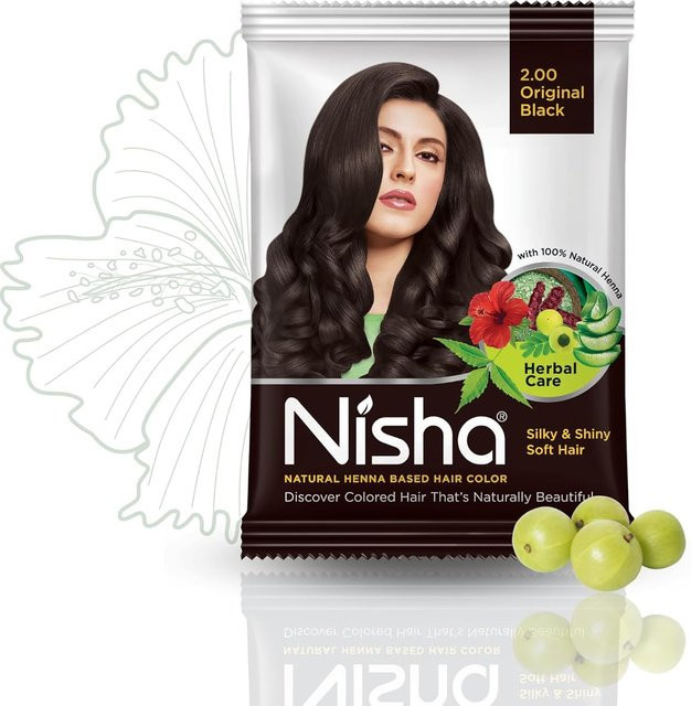 Nisha Henna Haarfarbe, Puder, Unisex, 10g - Bild 1